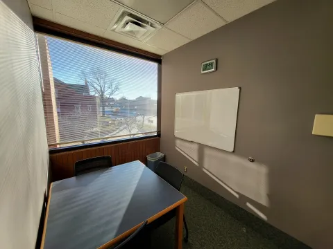 An east-facing photograph of Study Room 201.