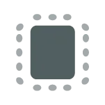 Large table with chairs surrounding all four sides of the table.